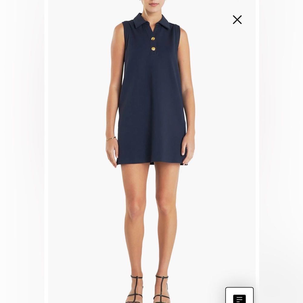 English Factory Navy Sleeveless Mini Dress NWT